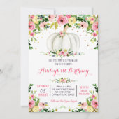 Citrouille d'anniversaire, invitation d'anniversai (Devant)