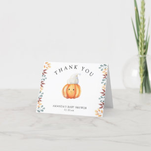 Citrouille d'automne dans un chapeau - merci