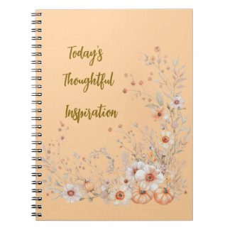 Citrouille d'automne et Carnet floral