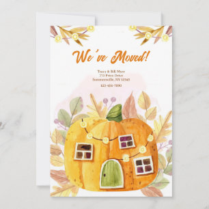Citrouille d'automne Faire-part de déplacement