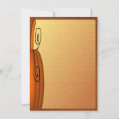 Citrouille d'automne Faire-part de mariage texturé (Dos)