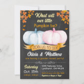 Citrouille d'automne Genre Reveillez Invitation Lu (Devant)
