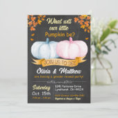 Citrouille d'automne Genre Reveillez Invitation Lu (Debout devant)