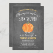 Citrouille d'automne | Invitation Baby shower (Devant / Derrière)