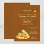 Citrouille d'automne Invitation Baby shower - Baby (Devant / Derrière)
