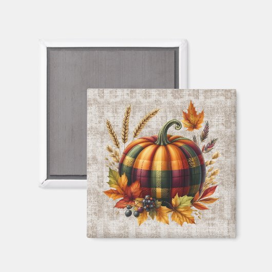 Citrouille d'automne Magnet (Recto/Verso)