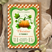 Citrouille d'automne mignon Invitation de fête d'a