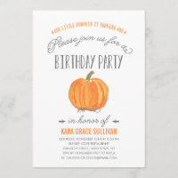 Citrouille d'automne Ombre| Invitation pour le pre