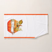 Citrouille d'automne personnalisable (Serviette à main)