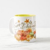 Citrouille d'automne Thanksgiving Mug (Devant gauche)