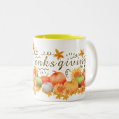 Citrouille d'automne Thanksgiving Mug (Devant droit)