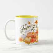 Citrouille d'automne Thanksgiving Mug (Gauche)