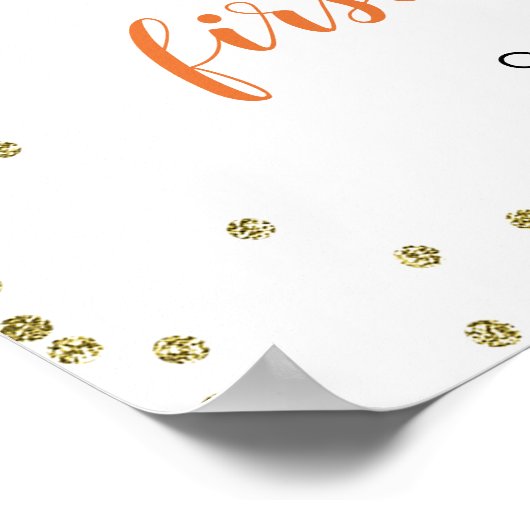 Citrouille de automne Patch Anniversaire Affiche d (Coin)