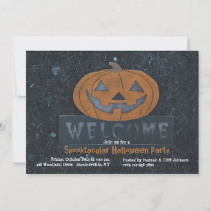 Citrouille de bienvenue Invitation Halloween