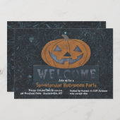 Citrouille de bienvenue Invitation Halloween (Devant / Derrière)
