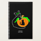 Citrouille de chat noir petit planificateur (Devant)