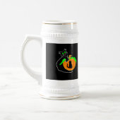 Citrouille de chat noir Stein Mug (Gauche)