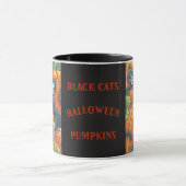 Citrouille de chats noirs Patch HALLOWEEN MUG *Per (Centre)