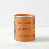 Citrouille de chats noirs Patch HALLOWEEN MUG *Per (Centre)