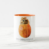 Citrouille de coupe dans la tasse de patch (Centre)