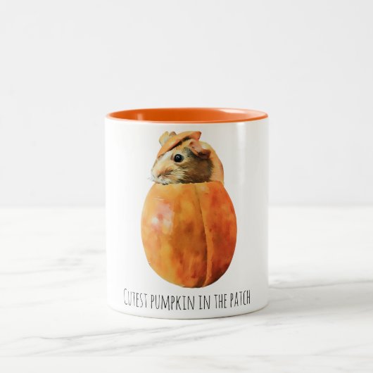 Citrouille de coupe dans la tasse de patch (Centre)