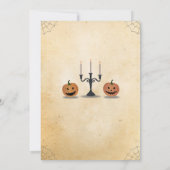 Citrouille de fête d'Halloween Horreur Invitation  (Dos)