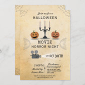Citrouille de fête d'Halloween Horreur Invitation  (Devant / Derrière)