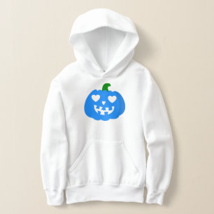 citrouille de halloween bleue en forme de coeur ja