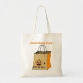 Citrouille de sac d'Halloween ou de traitement (Devant)