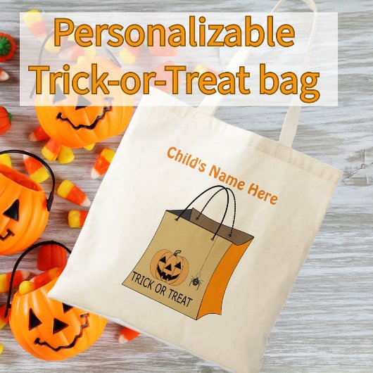 Citrouille de sac d'Halloween ou de traitement