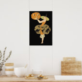 Citrouille de sorcière Art Déco Jack O Lantern Cha (Cuisine)