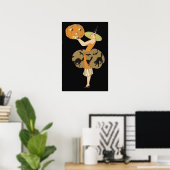 Citrouille de sorcière Art Déco Jack O Lantern Cha (Bureau à domicile)