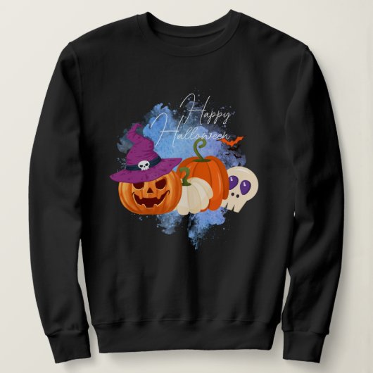 Citrouille de sorcière et Sweat - shirt à capuche  (Design devant)