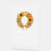 Citrouille de tournesol Wreath Baby shower d'autom (Angle)
