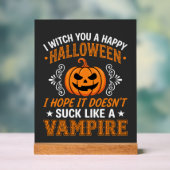 Citrouille de vampire drôle d'Halloween (Neutre)