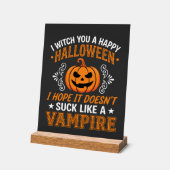 Citrouille de vampire drôle d'Halloween (Angle)