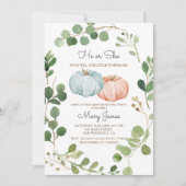 Citrouille de verdure Genre Reveal Invitation (Devant)