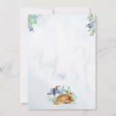 Citrouille Deer Baby shower Invitation Boy Fall (Dos)