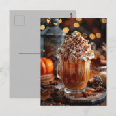 citrouille d'épices à chaud de la carte de voeux d (Devant / Derrière)