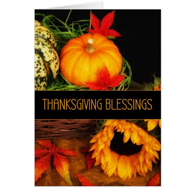 Citrouille des Bénédictions de Thanksgiving (Devant)