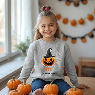 Citrouille d'Halloween “BOO!” – Nom personnalisé