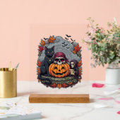 Citrouille d'Halloween Chat Crâne Faucheuse Automn (Mariage)
