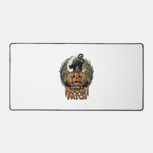 Citrouille d'Halloween Chat Tache Brute Gravure Vi