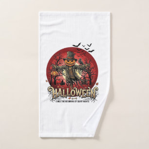 Citrouille d'Halloween Épouvantail Corbeau Chauves