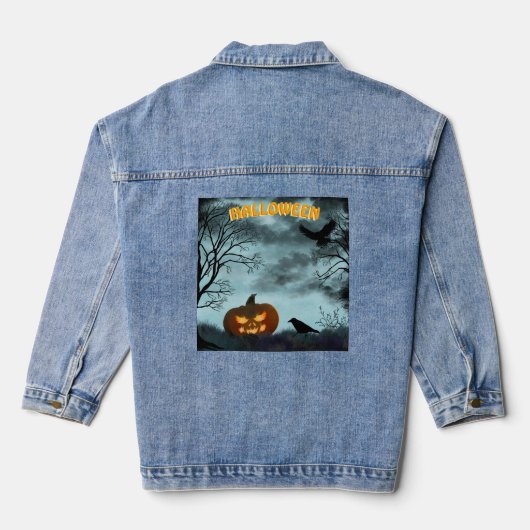 Citrouille d'Halloween et corbeau (Verso)