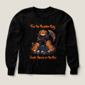 🖤 Citrouille d'Halloween noir Kid Tee 🎃 (Motif recto)