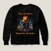 🖤 Citrouille d'Halloween noir Kid Tee 🎃 (Motif dos)
