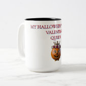 Citrouille d'Halloween Valentine Queen Mug (Devant gauche)