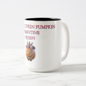 Citrouille d'Halloween Valentine Queen Mug (Devant droit)