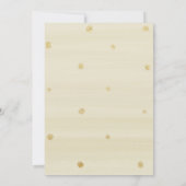 Citrouille d'or blanc Invitation de Baby shower (Dos)
